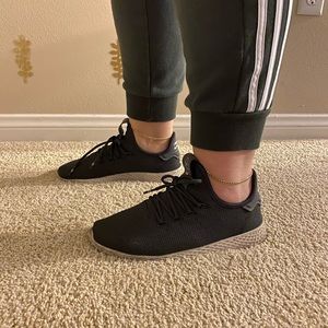 CHARCOAL PHARRELL ADIDAS HU SHOES